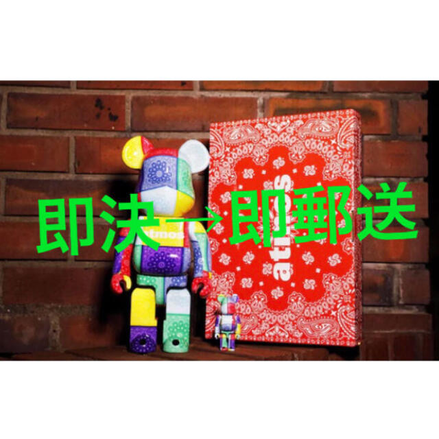 BE@RBRICK atmos BANDANA 100％ & 400％