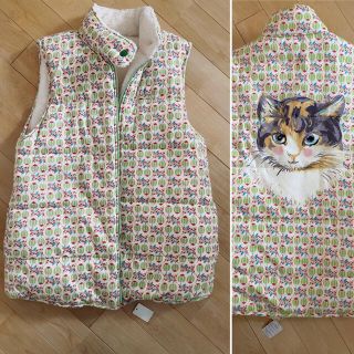 ツモリチサト(TSUMORI CHISATO)の【新品未使用】ツモリチサト　ダウン　ワコール　猫　ベスト　ルームウェア(ルームウェア)