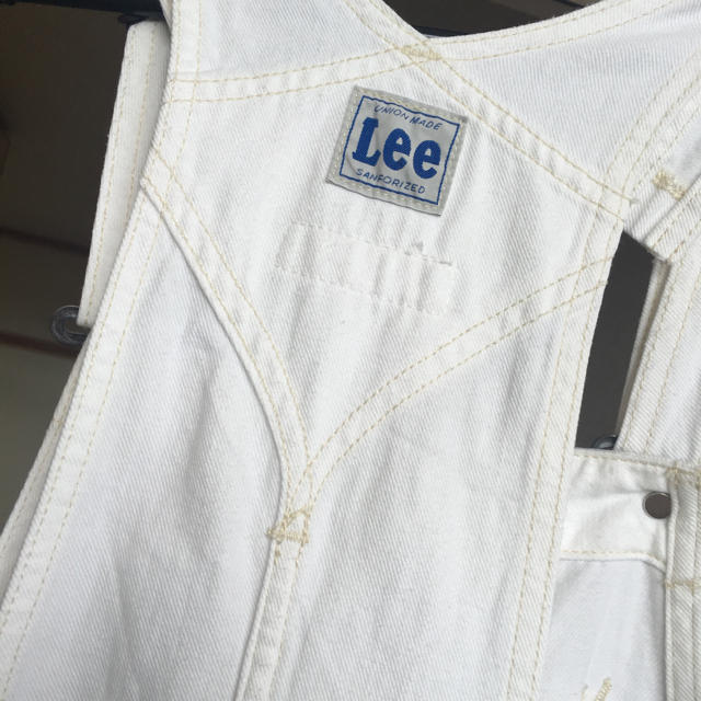 Lee(リー)のLee 白 サロペット スカート レディースのパンツ(サロペット/オーバーオール)の商品写真