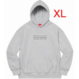 シュプリーム(Supreme)のKAWS Chalk Logo Hooded Sweatshirt Grey(パーカー)