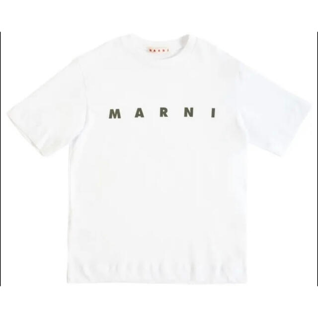 【新作】MARNI ロゴTシャツ　ホワイト　14  ラスト1点となりました！