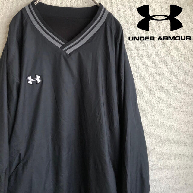 UNDER ARMOUR(アンダーアーマー)の90s UNDER ARMOUR ナイロン　プルオーバー　ジャケット　スウェット メンズのジャケット/アウター(ナイロンジャケット)の商品写真