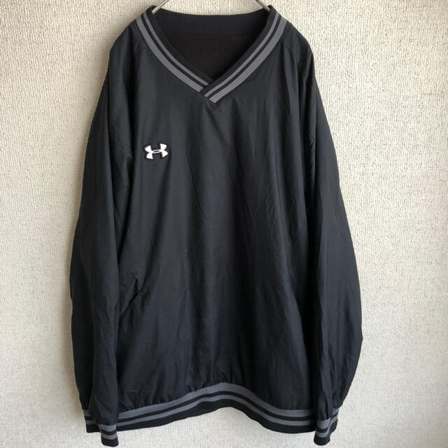 UNDER ARMOUR(アンダーアーマー)の90s UNDER ARMOUR ナイロン　プルオーバー　ジャケット　スウェット メンズのジャケット/アウター(ナイロンジャケット)の商品写真