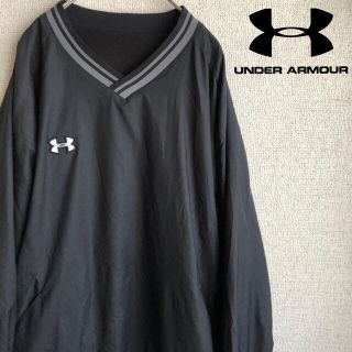 アンダーアーマー(UNDER ARMOUR)の90s UNDER ARMOUR ナイロン　プルオーバー　ジャケット　スウェット(ナイロンジャケット)