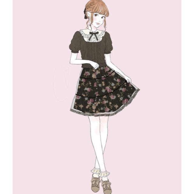 mille fille closet Vanilla Roseチュールスカート