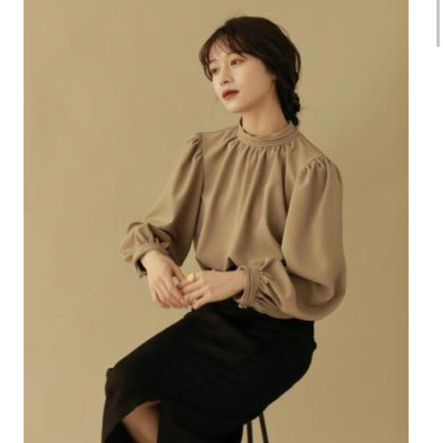 L'Or ロル Front Pleats Blouse-