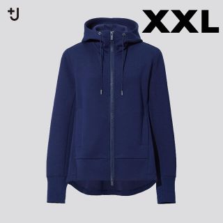 ユニクロ(UNIQLO)のユニクロ +J ドライスウェットフルジップパーカ XXL UNIQLO ブルー(パーカー)