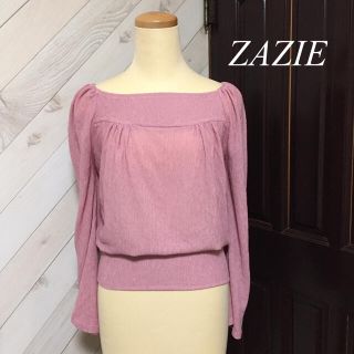 ザジ(ZAZIE)のZAZIE  スクエアネック カットソー(カットソー(長袖/七分))