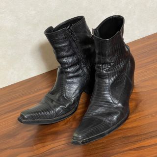 5351 POUR LES HOMMES - 5351プールオム 型押しレザーサイドジップ