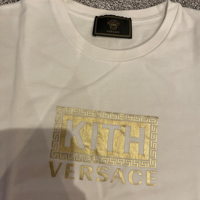 VERSACE(ヴェルサーチ)の＊激レアVersace KITH コラボ　Tシャツ　白　XSサイズ＊ メンズのトップス(Tシャツ/カットソー(半袖/袖なし))の商品写真