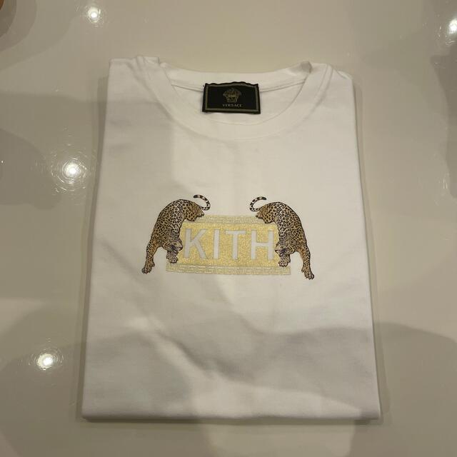 VERSACE(ヴェルサーチ)の＊激レアVersace KITH コラボ　Tシャツ　白　ジャガー　XSサイズ＊ メンズのトップス(Tシャツ/カットソー(半袖/袖なし))の商品写真