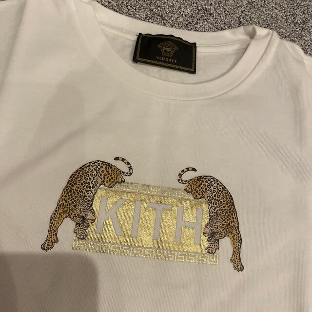 VERSACE(ヴェルサーチ)の＊激レアVersace KITH コラボ　Tシャツ　白　ジャガー　XSサイズ＊ メンズのトップス(Tシャツ/カットソー(半袖/袖なし))の商品写真