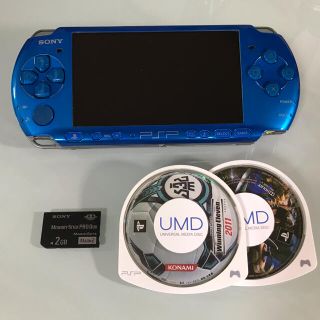 プレイステーションポータブル(PlayStation Portable)のPSP-3000  バイブラントブルー(携帯用ゲーム機本体)