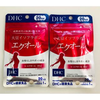 ディーエイチシー(DHC)の【匿名配送】DHC エクオール 20日分 20粒×2袋(その他)