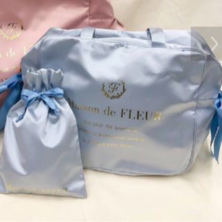 メゾンドフルール(Maison de FLEUR)のメゾンドフルール　トラベルキャリーオンバック　ブルー　水色(ボストンバッグ)