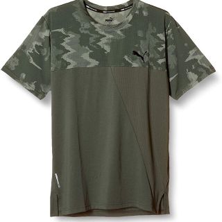 プーマ(PUMA)のPUMA プーマ トレーニング半袖Tシャツ AOPベント カーキ メンズM 新品(ウェア)