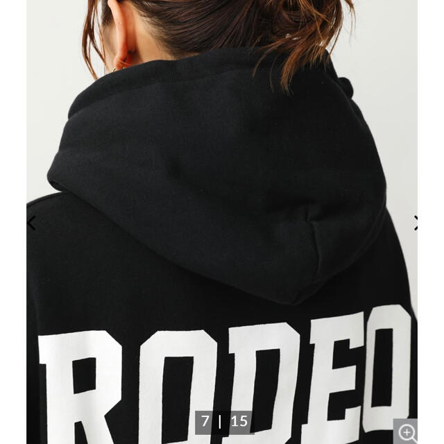 RODEO CROWNS(ロデオクラウンズ)のるあとみりママ様専用Onemileビックフィーディーレギンスセット BLACK❤ レディースのトップス(パーカー)の商品写真