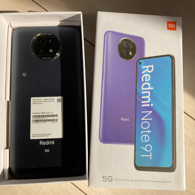 Xiaomi Redmi Note 9T 128GB ブラック☆SIMロック解除-