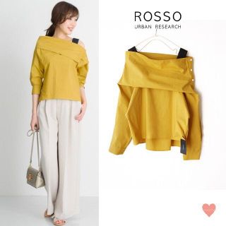 アーバンリサーチロッソ(URBAN RESEARCH ROSSO)の86%OFF【新品】URBAN RESEARCH ROSSO ワンショルブラウス(シャツ/ブラウス(長袖/七分))