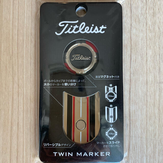 Titleist(タイトリスト)のタイトリスト Titleist [ツインマーカー  ブラック×レッド] スポーツ/アウトドアのゴルフ(その他)の商品写真