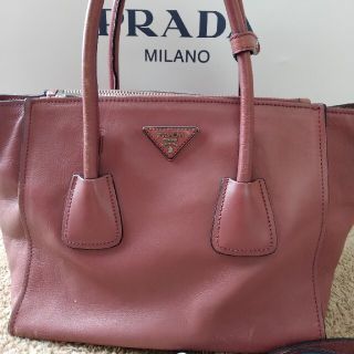 プラダ(PRADA)のお値下げ☆彡PRADAプラダ 2way トート ピンク ショルダーストラップ付(トートバッグ)