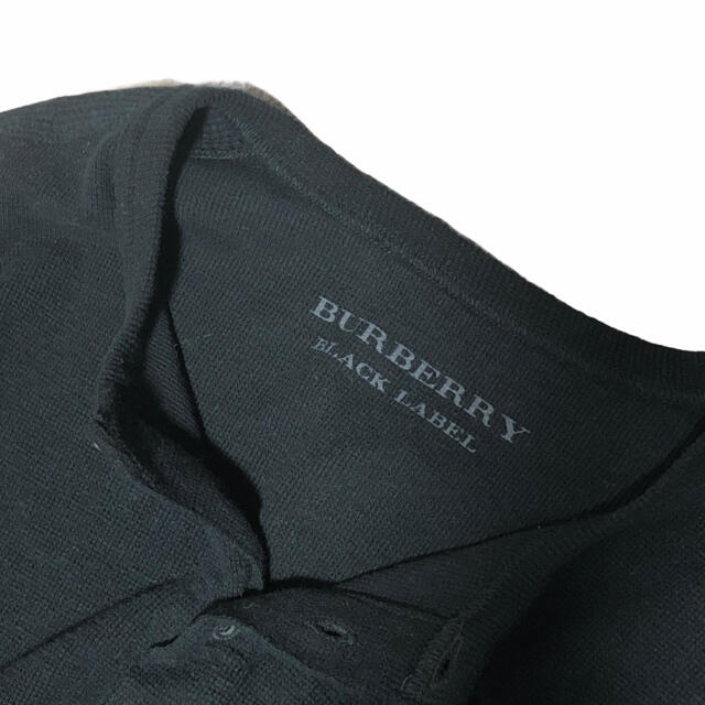 BURBERRY BLACK LABEL(バーバリーブラックレーベル)のBurberry バーバリーブラックレーベル ニット セーター ロゴ 刺繍 メンズのトップス(ニット/セーター)の商品写真
