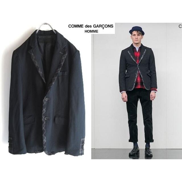 美品 LOOK使用 コムデギャルソンオム 14AW パッチワークポリ縮