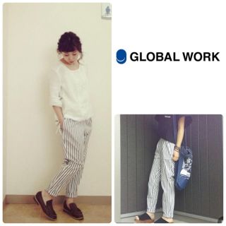 グローバルワーク(GLOBAL WORK)のグローバルワーク ストライプパンツ(カジュアルパンツ)