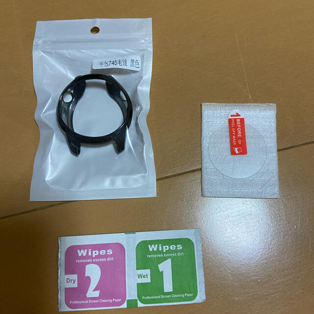 スイーツ柄 ブルー GARMIN ForeAthlete 745 Black(フィルム、キャップ