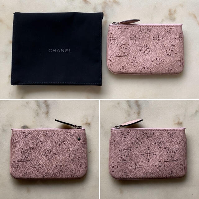 LOUIS VUITTON(ルイヴィトン)のルイヴィトン マヒナ ポシェットクレ マグノリア M69508 極美品 ピンク レディースのファッション小物(コインケース)の商品写真