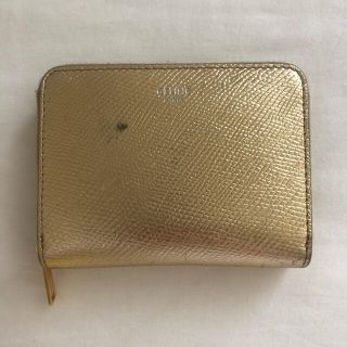 セリーヌ(celine)のセリーヌ　コンパクト ジップドウォレット　ゴールド(コインケース)