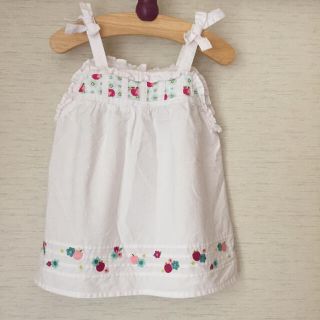 ジンボリー(GYMBOREE)のジャンパースカート GYMBOREE 花柄 リボン 80サイズ(ワンピース)