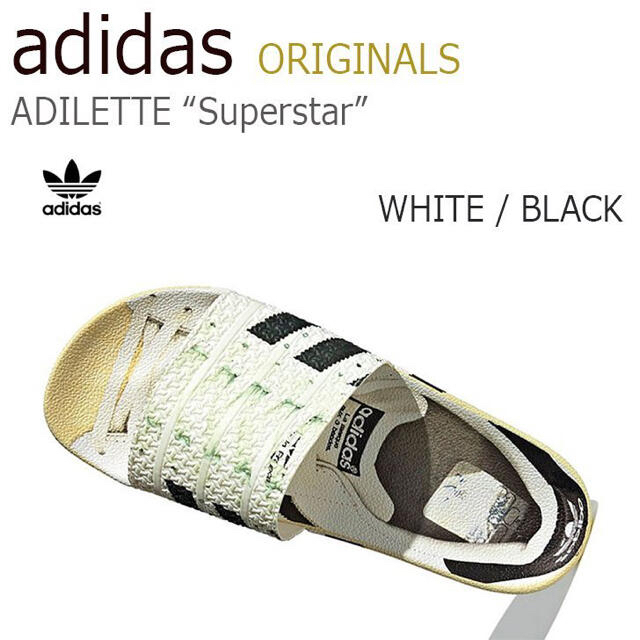 adidas(アディダス)の新品 アディダスオリジナルス  スーパースター 記念モデルサンダル 22.5cm レディースの靴/シューズ(サンダル)の商品写真