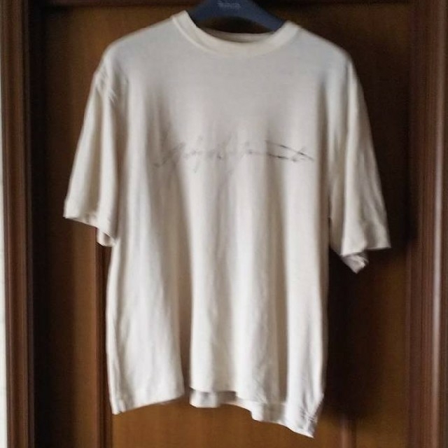 ベージュ⚫️表記サイズ【Y-3  DISTRESSED   SIGNATURE Tシャツ】