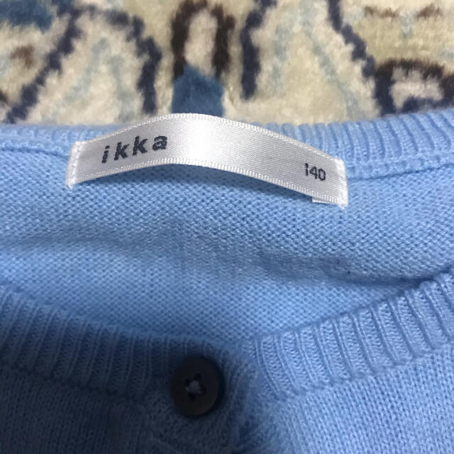 ikka(イッカ)のikka❤️カーディガン❤️未使用❤️140㎝ キッズ/ベビー/マタニティのキッズ服女の子用(90cm~)(カーディガン)の商品写真