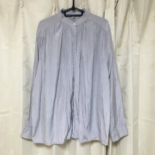 グローバルワーク(GLOBAL WORK)の【美品】GLOBAL WORK ノーカラーシャツ(シャツ/ブラウス(長袖/七分))