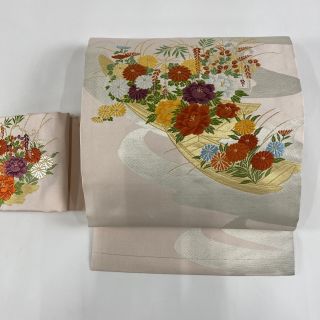 名古屋帯 優品 正絹 【中古】(帯)