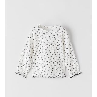 ザラキッズ(ZARA KIDS)の最終値下げ　ZARA ザラ　フローラル　Tシャツ　長袖　ロング　花柄(Ｔシャツ)