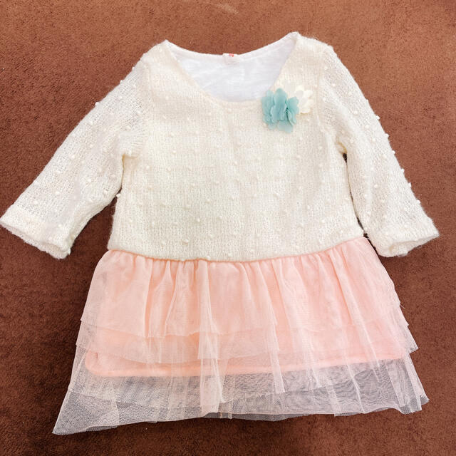 しまむら(シマムラ)のバースデー　ワンピース　90cm キッズ/ベビー/マタニティのキッズ服女の子用(90cm~)(ワンピース)の商品写真