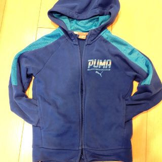 プーマ(PUMA)のジャンク品　　プーマPUMA　130パーカー　ブルー(ジャケット/上着)