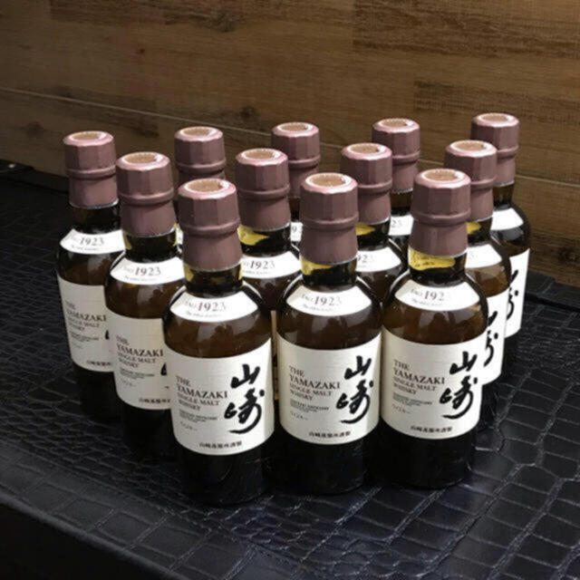 新旧ラベル飲み比べセット　山崎NV 180mlミニボトル食品/飲料/酒