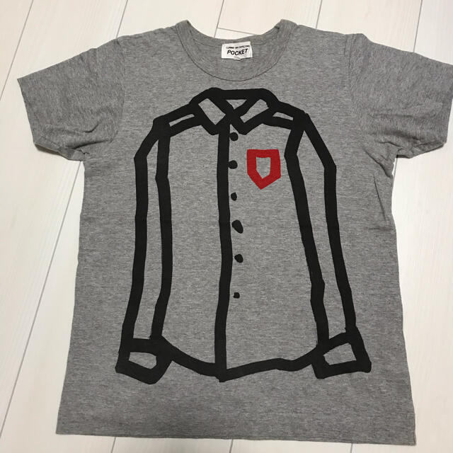 COMME des GARCONS(コムデギャルソン)のコムデギャルソン　カットソー   半袖　グレー　Lサイズ メンズのトップス(Tシャツ/カットソー(半袖/袖なし))の商品写真