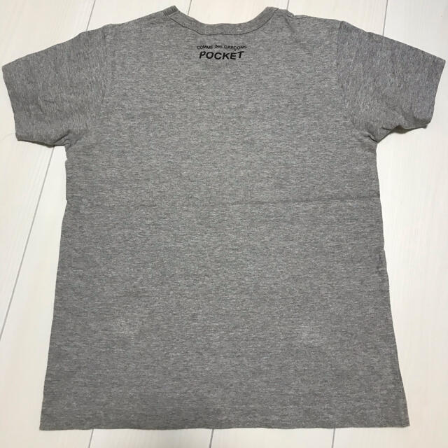COMME des GARCONS(コムデギャルソン)のコムデギャルソン　カットソー   半袖　グレー　Lサイズ メンズのトップス(Tシャツ/カットソー(半袖/袖なし))の商品写真
