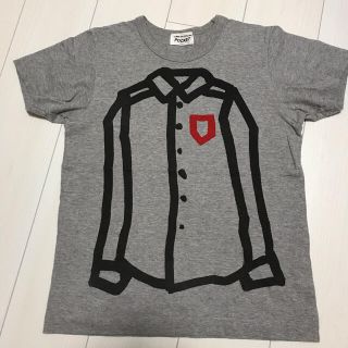 コムデギャルソン(COMME des GARCONS)のコムデギャルソン　カットソー   半袖　グレー　Lサイズ(Tシャツ/カットソー(半袖/袖なし))