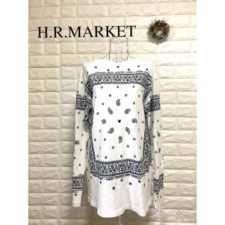 ハリウッドランチマーケット(HOLLYWOOD RANCH MARKET)のH.R.MARKET ハリウッドランチマーケット 長袖Tシャツ ペイズリー柄(Tシャツ(長袖/七分))