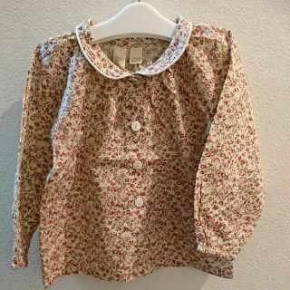 キャラメルベビー&チャイルド(Caramel baby&child )のlittlecottonclothes 花柄ブラウス 18-24m(ブラウス)