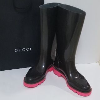 グッチ(Gucci)のGUCCI  GG柄レインブーツ 35　(レインブーツ/長靴)