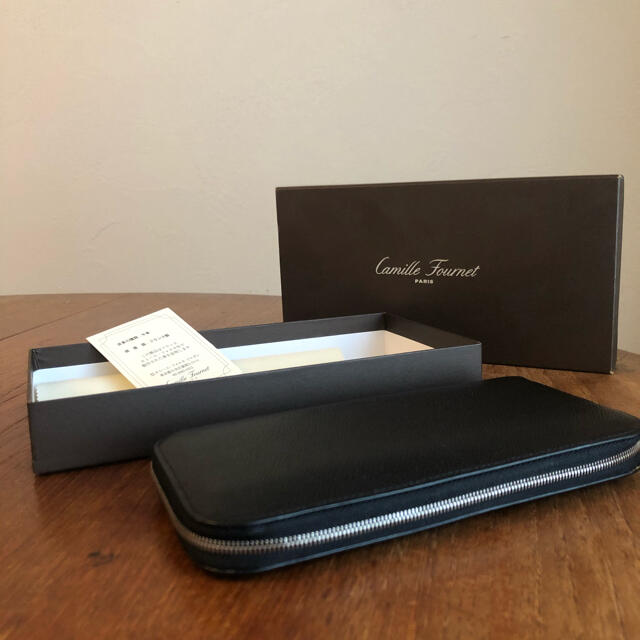 美品 Camille Fournet カミーユフォルネ 黒 長財布