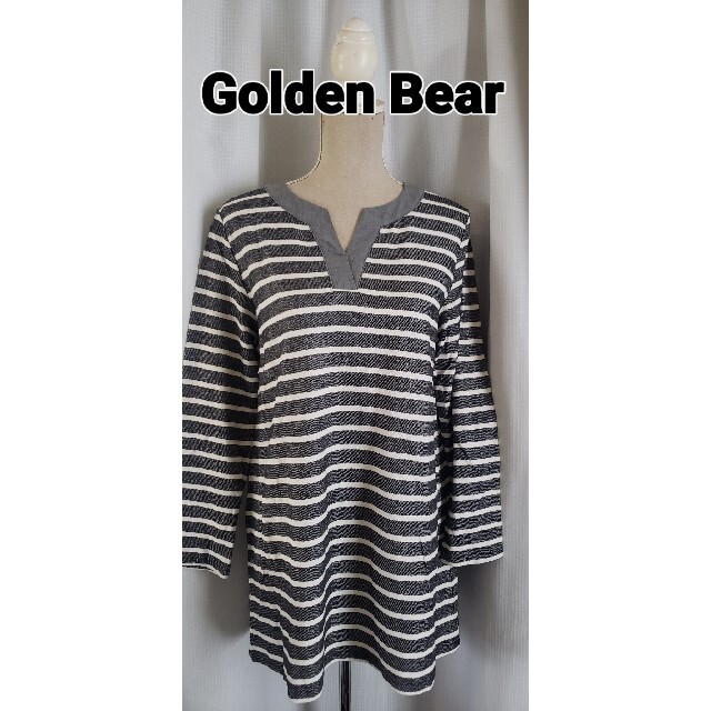 Golden Bear(ゴールデンベア)の未使用品レベル　Golden Bear 日本製　コットンの爽やかチュニック レディースのトップス(チュニック)の商品写真