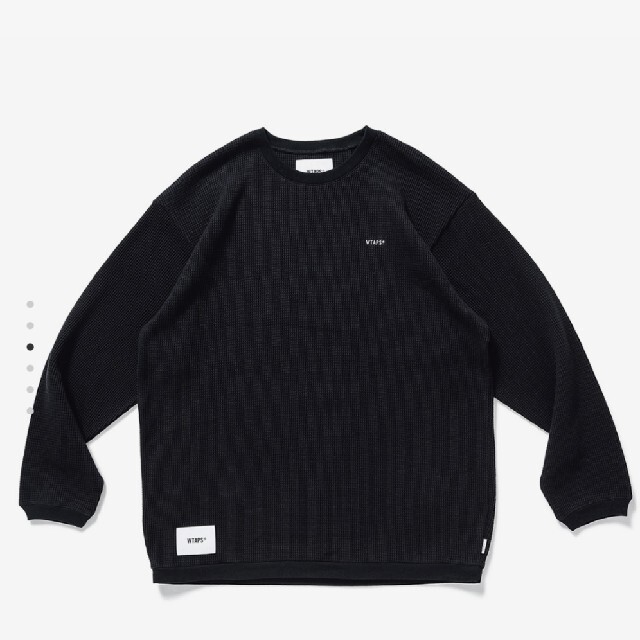 wtaps WAFFLE LS COPO black LTシャツ/カットソー(七分/長袖)